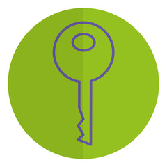 key door isolated icon vector illustration design