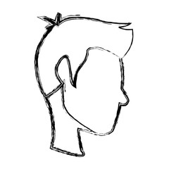 profile man young character people cartoon