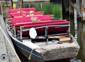 geschmückter Spreewaldkahn