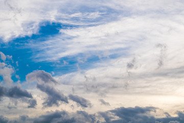 Obraz premium Cloudy blue sky.