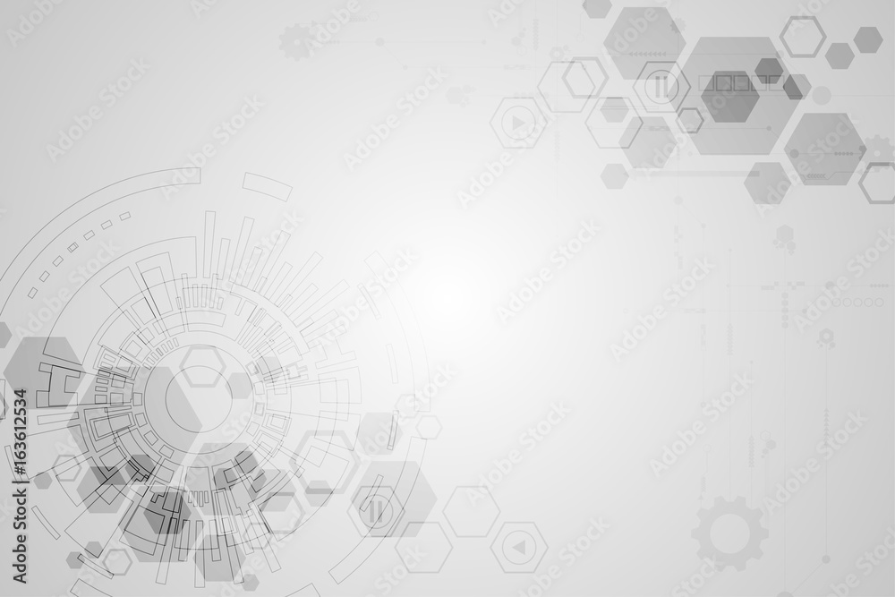 Wall mural vector abstract background technology concept.