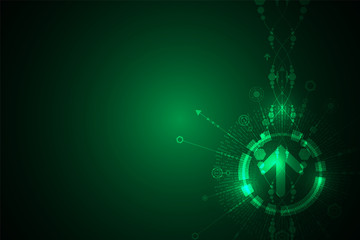 Vector abstract background technology innovation of the future.