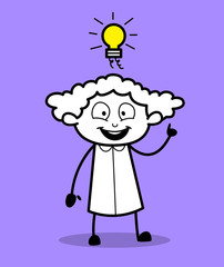 Happy Girl Got an Idea - Business Concept