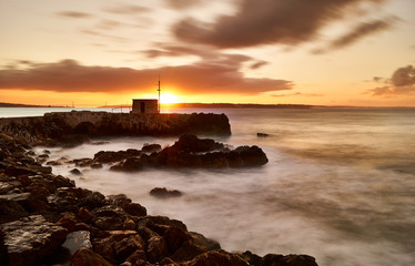 the pier at sunrise