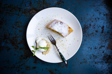 Apple viennese strudel