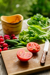 fresh vegetables salad