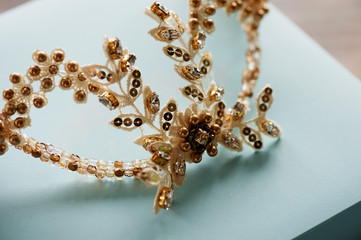 Hair ornament for the bride hairstyle, handmade. Wedding accessories