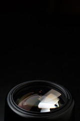 Image of camera lens close-up