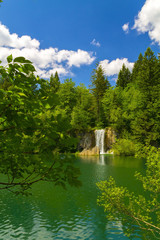 Waterfalls in National park Plitvice