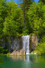 Fototapeta na wymiar Waterfalls in National park Plitvice
