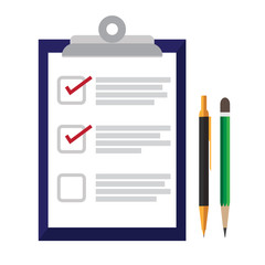 survey , checklist , questionnaire. feedback business concept. vector illustration.