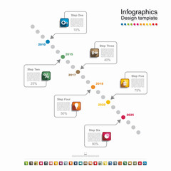 Infographic design template with place for your data. Vector illustration.