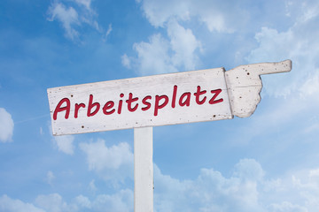 Schild 194 - Arbeitsplatz