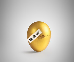 golden  easter egg isolated