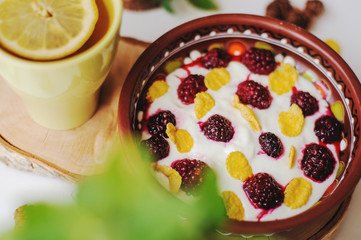 tasty summer breakfast