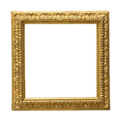 Gold square frame for pictures, mirrors or photos