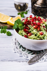 Couscous with pomegranate