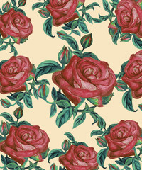 Vintage velvet roses