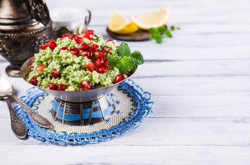 Couscous with pomegranate