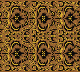 Seamless antique palette and luxury art deco textile pattern vector