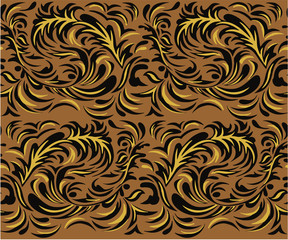 Seamless antique palette and luxury art deco textile pattern vector