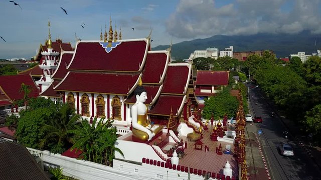 Wat Ratcha Montien at Chiangmai, Thailand.