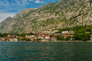 Fototapeta na wymiar View of Bay of Kotor