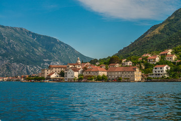 Fototapeta premium View of Bay of Kotor near Prcanj