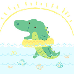 Crocodile illustration