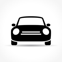 car icon on white background - obrazy, fototapety, plakaty