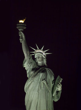 Statue of Liberty at night