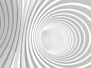 Abstract White Tunnel stripes Background