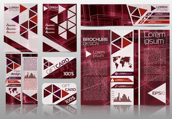 Vector business design banners, gift cards, cover folders, booklets for your company, promotions or exhibitions.