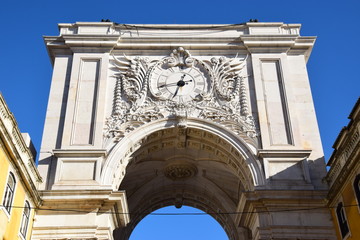 Obraz premium Arco da Rua Augusta in Lissabon