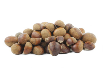 chestnuts isolated