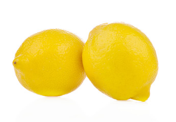lemons isolated on white background