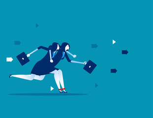 Business teamwork. Concept business vector illustration.