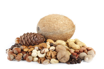 nuts isolated