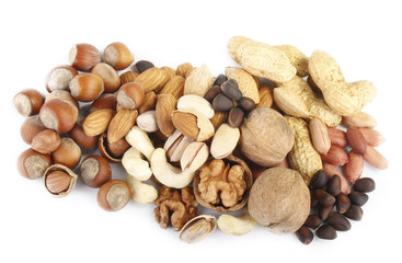 nuts isolated