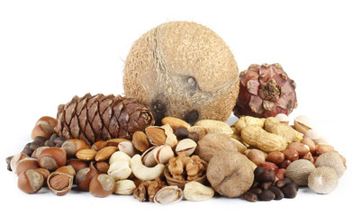 nuts isolated