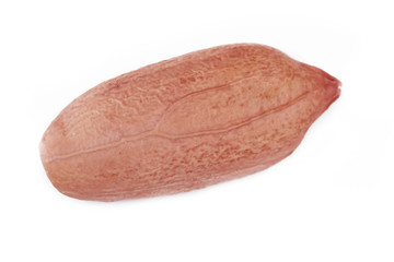 peeled groundnut (peanut) isolated