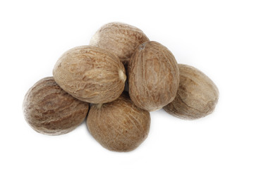 nutmegs isolated