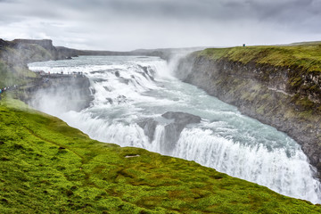Gullfoss waterfall in Iceland