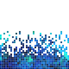 abstract vector square pixel mosaic background