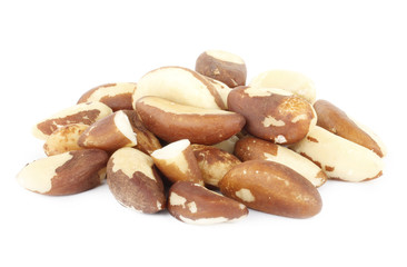 brazil nuts isolated