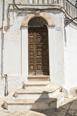 Wooden door. Ceglie Messapica. Puglia. Italy. 