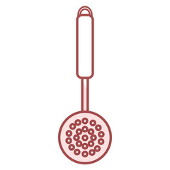 fry spoon cutlery icon vector illustration design
