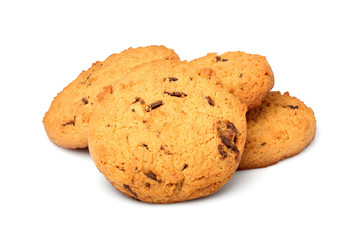 Oatmeal cookies with chocolate chips.