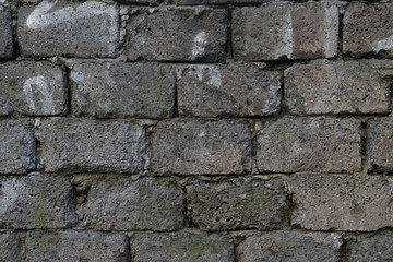 textured wall of old brick