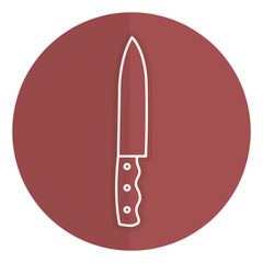 kitchen knife isolated icon vector illustration design